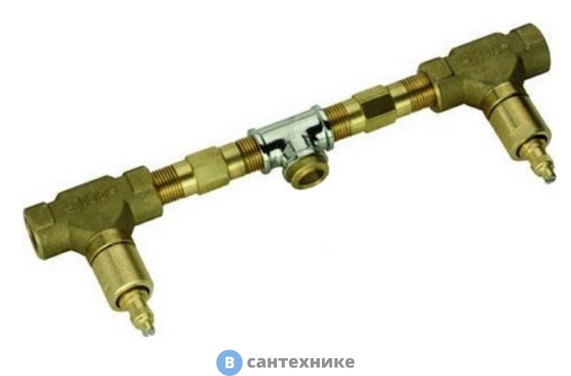 Внутренняя часть смесителя CISAL на 3 отверстия из стены для раковины (ZA03351004)