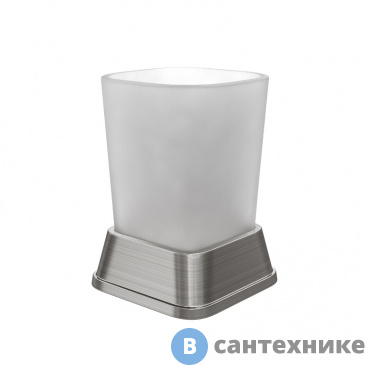 картинка Стакан WasserKRAFT Amper K-5428NICKEL для зубных щеток