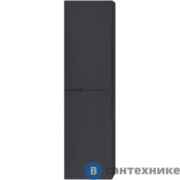 картинка Пенал Cezares DUET DUET-1500-2A-SC-GR-P подвесной с двумя распашными дверцами с доводчиками, с двумя полками, универсальный, Grafito, 400x300x1500