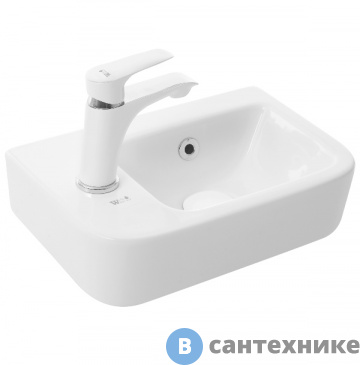 картинка Раковина WELTWASSER AISBACH 10100 L подвесная (375х245х135)