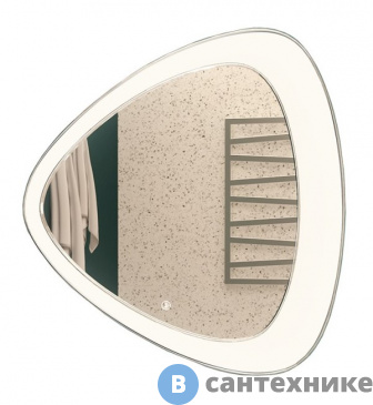 картинка Зеркало AZARIO Edda влагостойкое с подсветкой и гравировкой 700*700 (CS00063649)