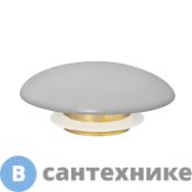Накладка на слив для раковины ABBER AC0014MLG светло-серая матовая, керамика