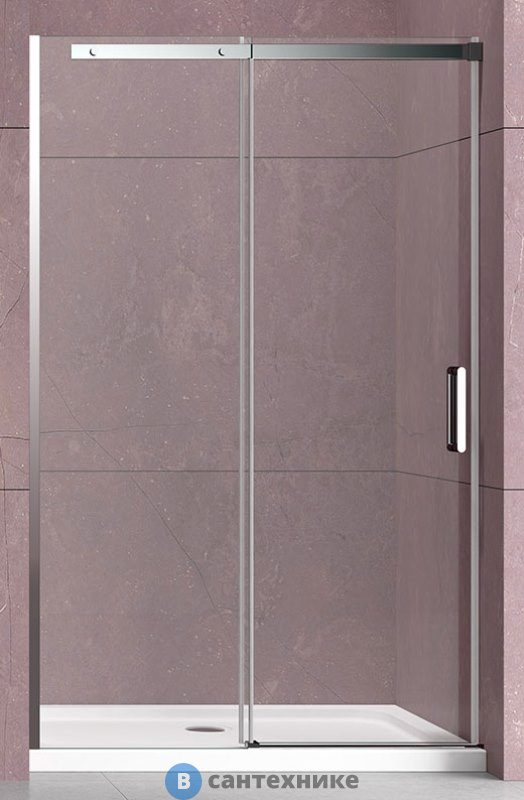 Душевая дверь Vincea Dice VDS-4D130CL, 1300, хром, стекло прозрачное