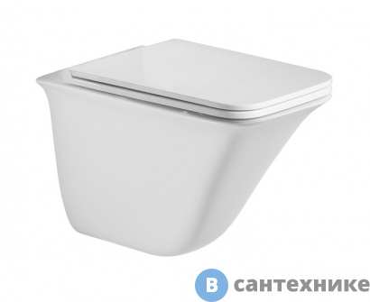 картинка Унитаз WELTWASSER ROTBACH 004 GL-WT подвесной, белый глянец