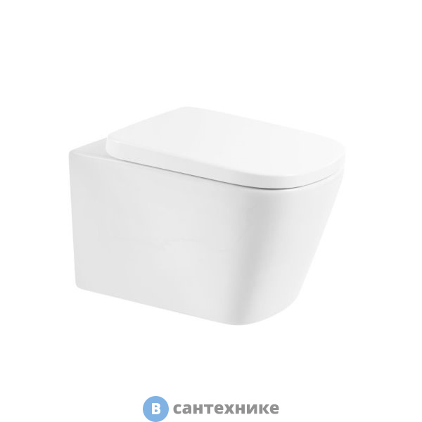 Унитаз BelBagno ALBANO BB120CHR подвесной безободковый с креплением без сиденья