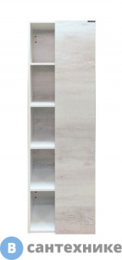 картинка Шкаф-колонна Comforty Прага-45 дуб белый