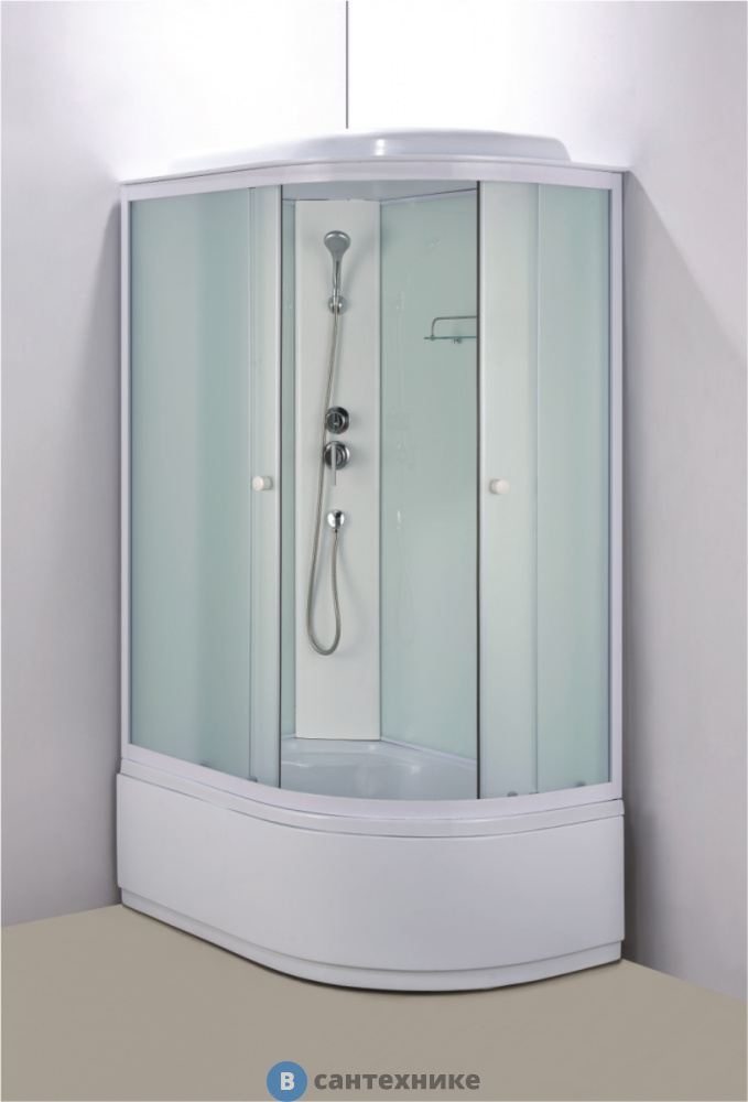 Душевые кабины Loranto CS-886EDTM/W-120 1200x800x2150 поддон 40 см левая