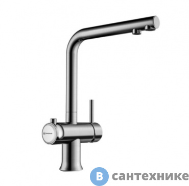 картинка Смеситель OMOIKIRI Hotaru-IN-WH нержавеющая сталь/белый (4994050)