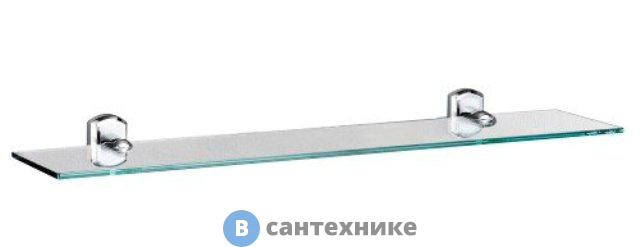 Полка WasserKRAFT Oder K-3024 стеклянная металл, хромоникелевое покрытие, закаленное стекло