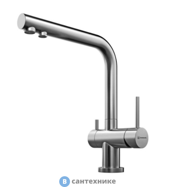 Смеситель OMOIKIRI Nagano-BN нержавеющая сталь (4994011)