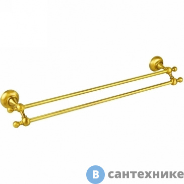картинка Полотенцедержатель Cezares APHRODITE-TD07-03/24-Sw двойной, золото, Swarovski