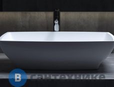 Раковина Salini GLORIA 304 600х380 S-Stone (solix) матовый (1102204M)