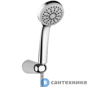 картинка Комплект душевой Lemark PROMOTION LM0801C лейка 1-функц. 90х225мм, держатель настенный, шланг душевой