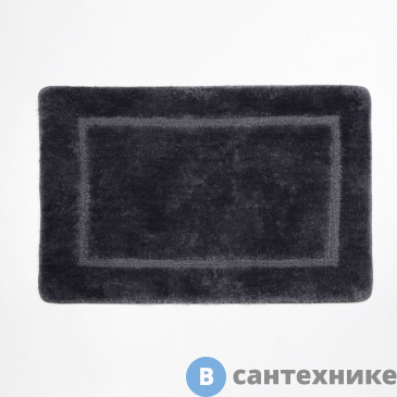 картинка Коврик WasserKRAFT Lopau BM-6012 Charcoal Gray для ванной комнаты