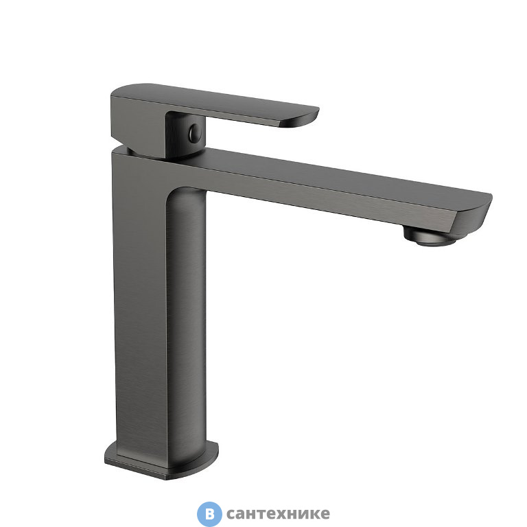 Смеситель Vincea Next VBF-1N1GM для раковины, однорычажный, вороненая сталь