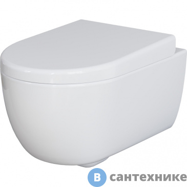 картинка Унитаз подвесной Ambassador Abner 103T20001R (545*360*330) безободковый, без сиденья