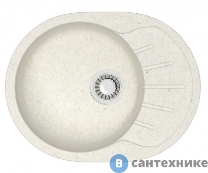 картинка Кухонная мойка AZARIO Light (575х440х215) хлопок, сифон + герметик (CS00079921)