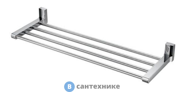 Полка для полотенец WasserKRAFT Leine K-5011 металл, хромоникелевое покрытие