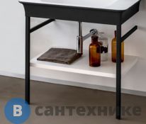 Консоль под раковину Agape Novecento XL ACER1072G с полкой 85.2x 49.7x 72.7 см, матовый темный серый