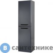 Пенал Cezares ECO ECO-1500-2A-SC-GR-P подвесной с двумя распашными дверцами с доводчиками, с двумя полками, универсальный, Grafito, 400x300x1500