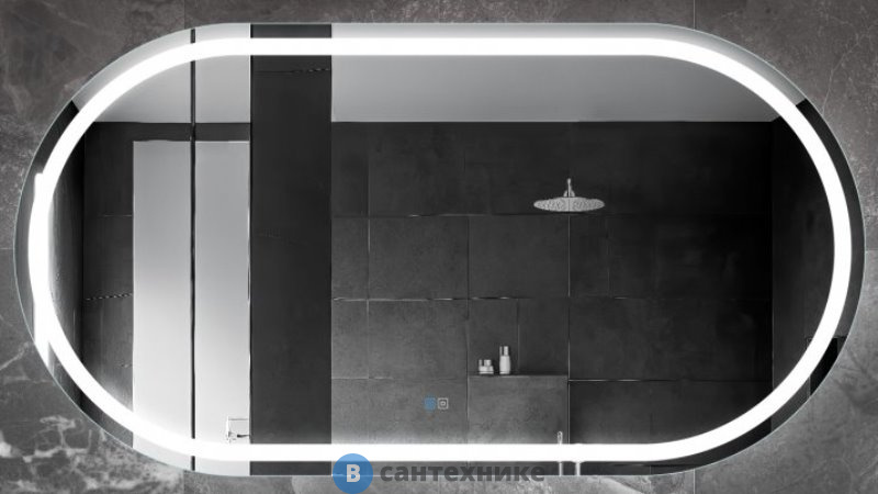 Зеркало Cezares со встроенной подсветкой, сенсорным выключателем и подогревом CZR-SPC-GIUBILEO-1500-800-TCH-WARM, 12V, 220-240V, 1500x800x30