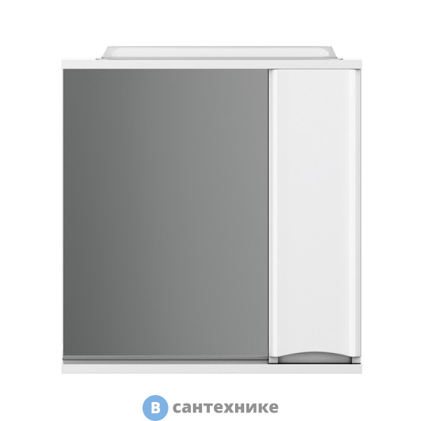 Зеркало-шкаф AM.PM Like M80MPR0651WG правый, 65 см, с подсветкой, белый, глянец