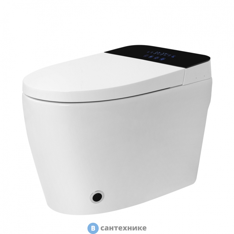 Унитаз-биде ABBER Bequem AC1116S электронный, приставной белый