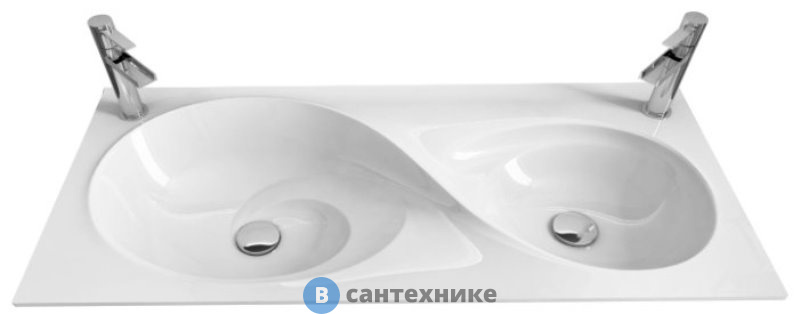 Раковина Velvex Otto 100 Белая 1000*452*168 (rkOTT.100-81)