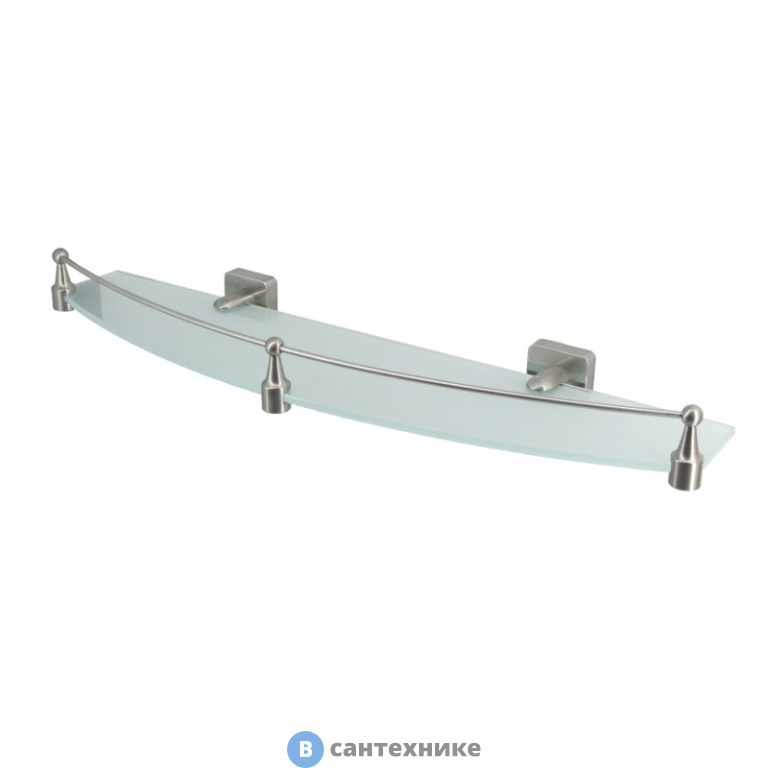 Полка WasserKRAFT Rhin K-8744 стеклянная с бортиком