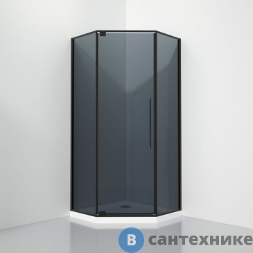 картинка Душевое ограждение Black&White S815 BG (900х900х1950), без поддона