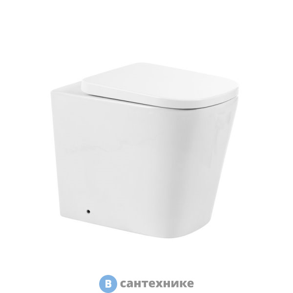 Унитаз BelBagno ALBANO BB120CBR приставной, безободковый, без сиденья