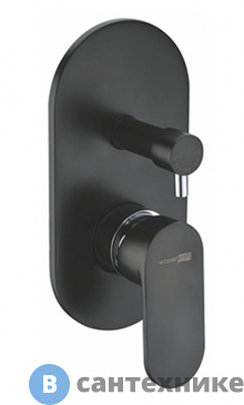 картинка Смеситель WasserKRAFT Elbe 7441 для ванны и душа латунь, покрытие Soft-touch