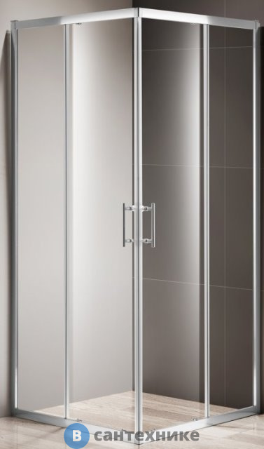 Душевой уголок Cezares MOMENTO-A-2-80-C-Cr (800x800x1950) без поддона