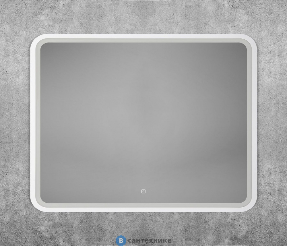 Зеркало Art & MAX AM-Gen-900-800-DS-F-White с подсветкой "Genova 900x800"