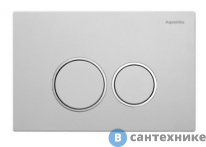 картинка Клавиша смыша Aquanika 01.02.05 BASIC R-type (белый/кольца хром)