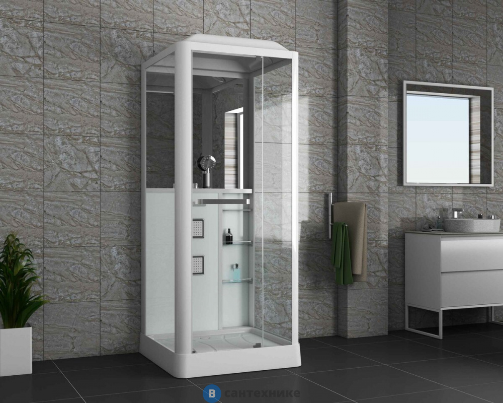 Душевая кабина Grossman Alba GR121(R) (90x90x225) дверь распашная