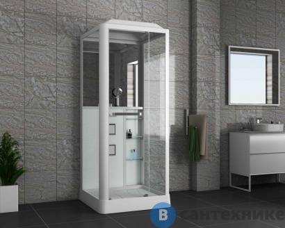 картинка Душевая кабина Grossman Alba GR121(R) (90x90x225) дверь распашная