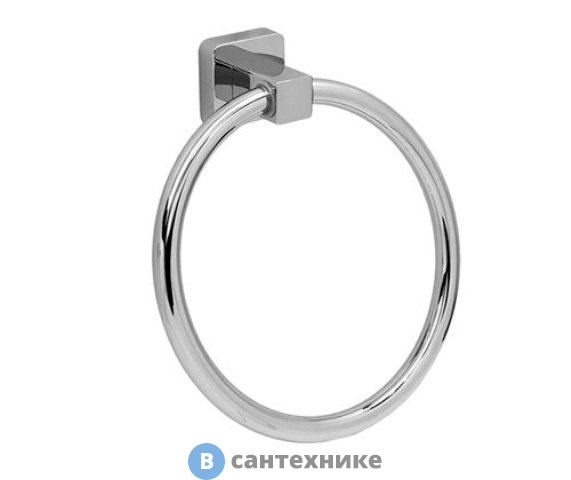 Держатель полотенец WasserKRAFT Lippe K-6560  кольцо металл, хромоникелевое покрытие
