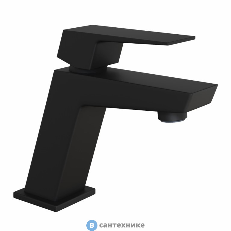 Смеситель Paini Torre 98YO205 для раковины, без донного клапана, чёрный