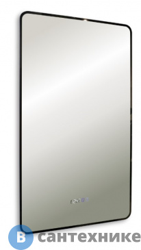 картинка Зеркало AZARIO INCANTO 600*1000-3 подогрев, часы, сенсор выкл (LED-00002537)