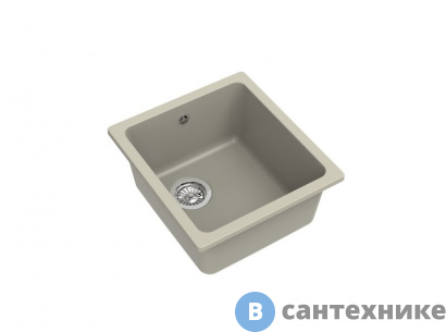 картинка Кухонная мойка EWIGSTEIN EW-3540 1-чаша 420*460 топаз