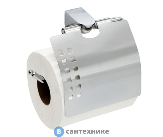 Держатель туалетной бумаги WasserKRAFT Kammel K-8325 с крышкой металл, хромоникелевое покрытие