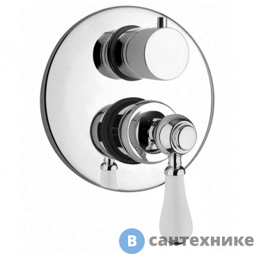 картинка Смеситель Jacuzzi 0TO00400JA00 Tosca встраиваемый для душа на 2 выхода, хром