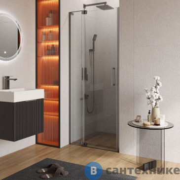 картинка Душевая дверь CEZARES SLIDER-B-1-70/80-C-GM без поддона