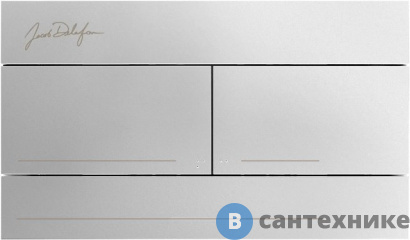 картинка Панель для двойного смыва Jacob Delafon E4316-CP для Е4311, Е4312, Е4313, Е4315 (хром)