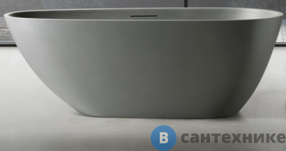 картинка Ванна ABBER Dortmund AM9911MLG 170*75 из искусственного камня, светло-серая матовая