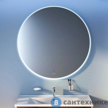 картинка Зеркало АМ.РМ X-Joy M85MOX41001S, круг с интерьерной Led подсветкой, ИК-сенсор, 100 см