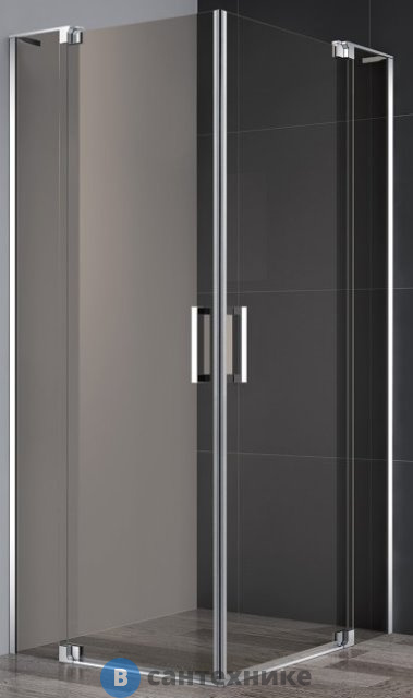 Душевой уголок Cezares SLIDER-A-2-100/110-BR-Cr (1000-1100)x(1000-1100)x1950, без поддона