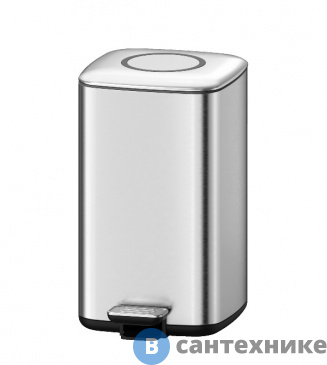 картинка Ведро WELTWASSER WALLY MT 12L педальное, матовая сталь