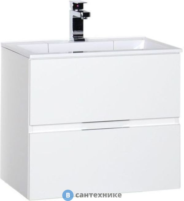 Тумба с раковиной Aquanet Алвита 60 белый (213095)